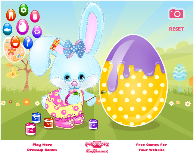 兔子设计复活节彩蛋免费玩