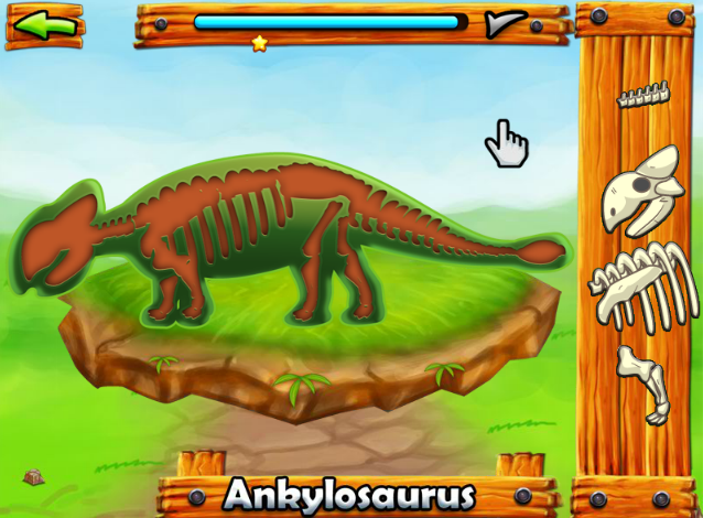 恐龙化石考古挖掘小游戏在线玩