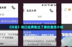 抖音我已经勇敢过了是什么梗？梗的意思及出处详解