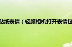 轻颜相机怎么弄贴纸表情，轻颜相机打开表情包的详细方法