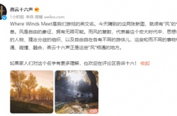 燕云十六声官方释义游戏英文名 风相遇之处皆是江湖