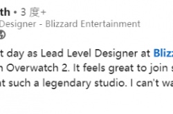 守望先锋归来迎来了新一位首席关卡设计师 曾参与多部使命召唤开发