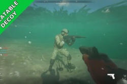 使命召唤19现代战争2战场道具水下效果展示 充气诱饵莫名喜感