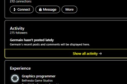 B社图形程序师领英确认 星空支持光追技术