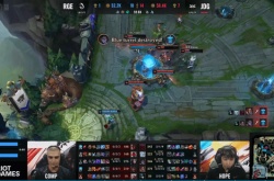 英雄联盟S12四分之一决赛:JDG3:0击败RGE晋级半决赛