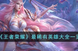 王者荣耀稀有英雄有哪些？王者最稀有英雄大全