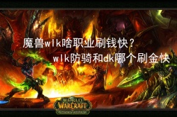 魔兽wlk啥职业刷钱快？wlk防骑和dk哪个刷金快