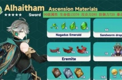 原神艾尔海森突破材料是什么 原神艾尔海森突破全部材料汇总