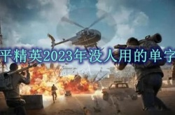 和平精英2023年没人用的单字ID  和平精英至今无人用的单字ID