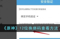 原神12位换绑码怎么查看？原神12位换绑码