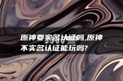 原神不实名认证能玩吗 原神要实名认证吗