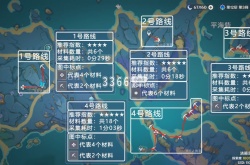 原神天云草实位置 190个天云草实采集路线图