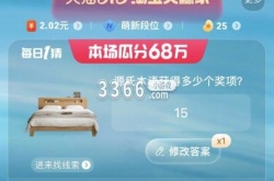 淘宝每日一猜答案最新 淘宝源氏木语获得多少个奖项答案